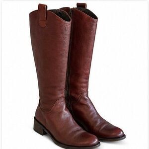 🤎 Beautiful Italian Leather Knee-High Boots – Size 38 🤎